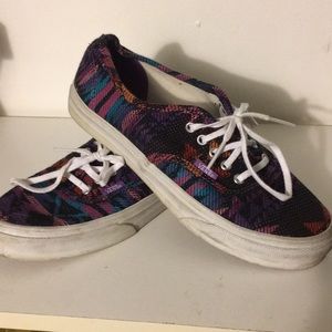 Aztec print vans shoes